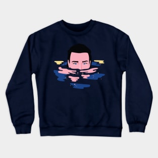 Girl coming out of the pool Crewneck Sweatshirt